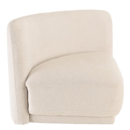 Ensemble: canapé 1 place avec dossier + 3 poufs | Collection LEOPOLD