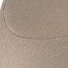Pebble-shaped pouffe no. 1 in dark beige velvet-effect fabric | Leopold Collection