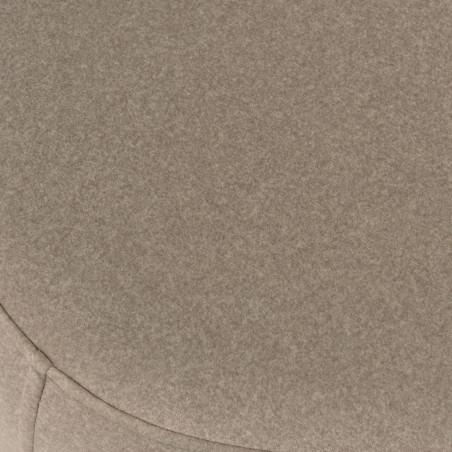 Pebble-shaped pouffe no. 3 in dark beige velvet-effect fabric | Leopold Collection