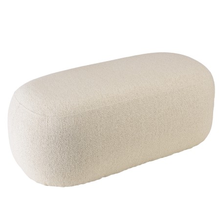 Banc en tissu petite bouclette beige | Collection Leopold