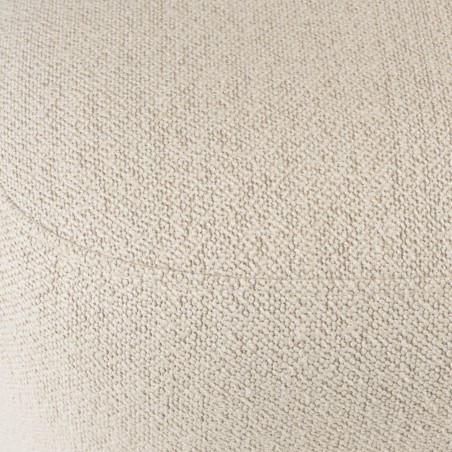 Pouf forme design n°1 en tissu petite bouclette beige | Collection Leopold