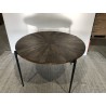Round dining table 120x120cm made from recycled wood | Second-hand