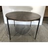Round dining table 120x120cm made from recycled wood | Second-hand