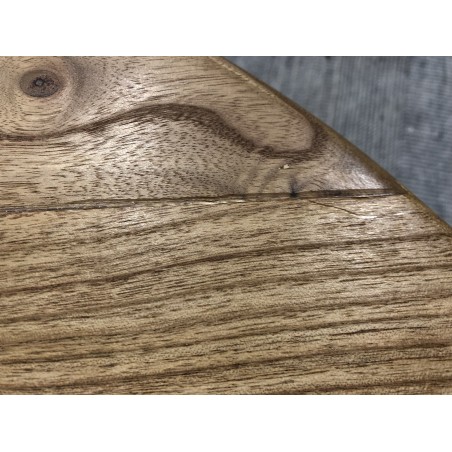 90cm round coffee table in mindi wood  | SECOND-HAND