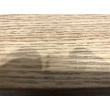 Wooden TV cabinet with 2 doors, natural cane finish and black metal legs | Second-hand