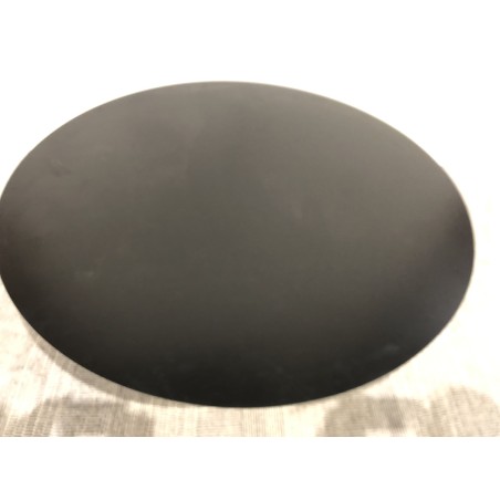 Round coffee table 110x110cm black iron top | Second life