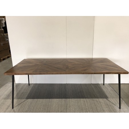 Rectangular dining table 220x100cm recycled wood | Second Life