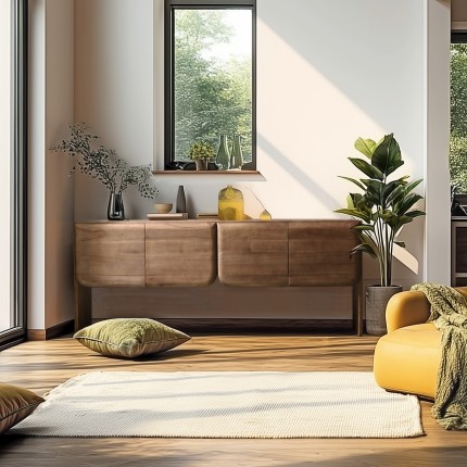 4-drawer sideboard in mindi wood | Romy Collection | Macabane