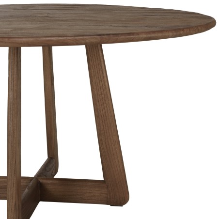 Table à manger ronde 140x140cm en bois de mindi | Collection Romy
