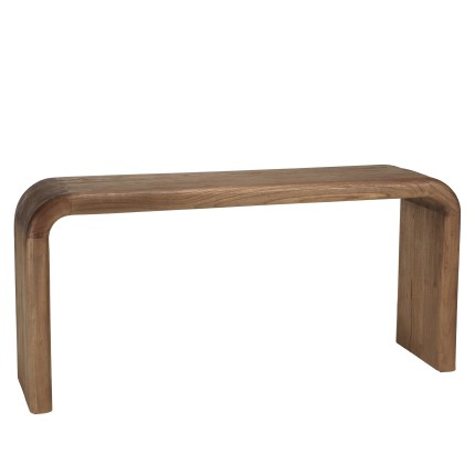 Sleek console table in mindi wood | Romy Collection
