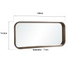 Mindi wood mirror | Romy | Meubles Macabane