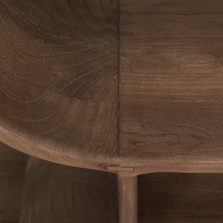 Bibliothèque symétrique en bois de mindi | Collection Romy | Macabane