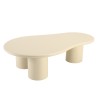 Table basse forme organique couleur beige effet béton | Collection Ugo