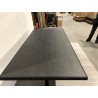 SECOND-HAND - Dining table 220x100cm black stone effect top