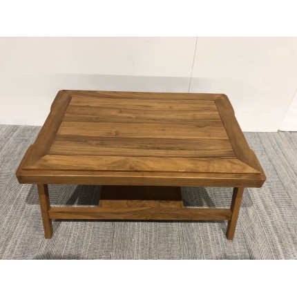 SECOND-HAND - rectangular coffee table with double top in teak
