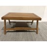 SECOND-HAND - rectangular coffee table with double top in teak