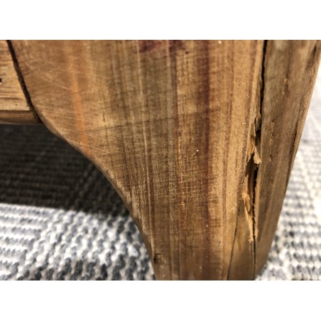 Chevet 2 tiroirs bois Pin recyclé | Seconde Main