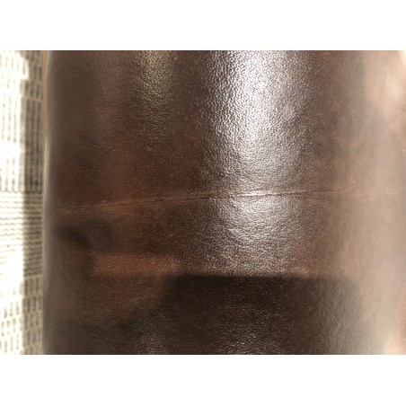 SECONDE MAIN - Fauteuil cuir marron