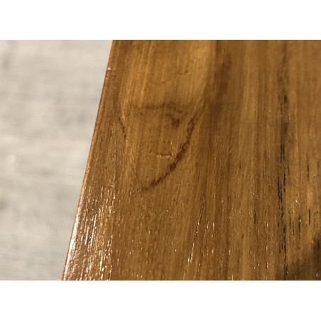 Console moderne marron 2 tiroirs bois Teck | SECONDE MAIN