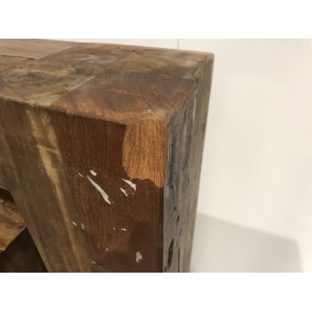 Brown solid wood square coffee table | Second-hand