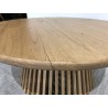 90cm round coffee table in mindi wood  | SECOND-HAND
