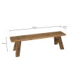 140x30cm bench made from recycled pine wood | Second-hand