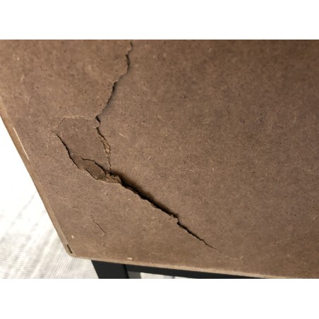 SECONDE MAIN - Console 2 tiroirs cannage naturel