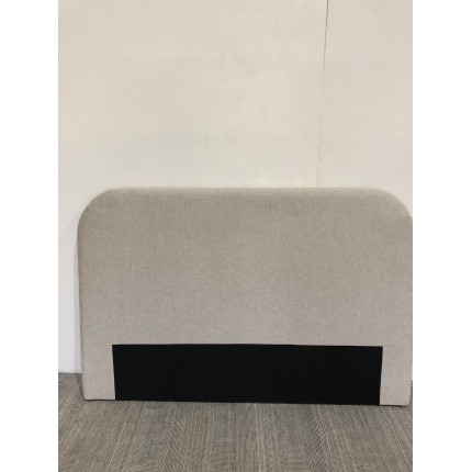 Upholstered headboard for 140/160 cm beds in beige - Arthur Collection