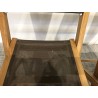 Lot de 2 chaises pliantes textilène couleur taupe | SECONDE VIE