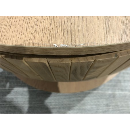 Table basse bois 2 tiroirs style rétro pin | Seconde Main