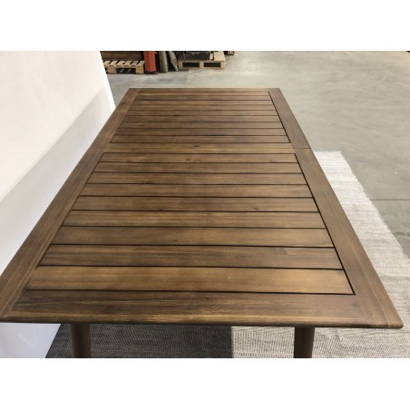 Garden table for 8/10 people, 180/240x100x75 cm, made of acacia wood | Second Life