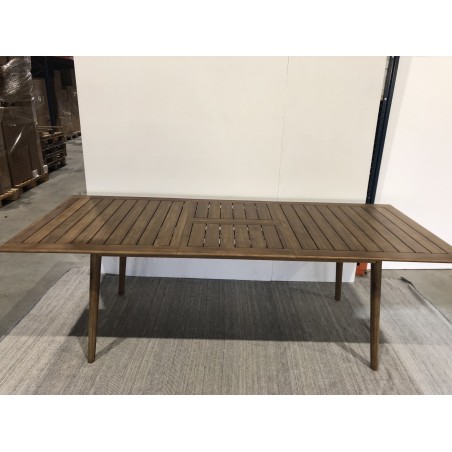 Garden table for 8/10 people, 180/240x100x75 cm, made of acacia wood | Second Life
