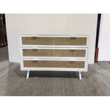 White chest of drawers with 3 drawers | Second-hand