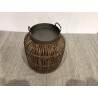 Side table with brown rattan handles | Second Hand