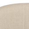 Beige fabric upholstered armchair | Macabane Furniture | Agathe