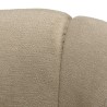Fauteuil rembourré en tissu beige | Meubles Macabane