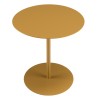 Table d'appoint ronde en acier marron D40cm | Meubles Macabane