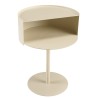 Table d'appoint ronde en acier beige D35cm | Collection Agathe