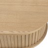 Console ovale 80x30cm en bois couleur naturelle | Macabane