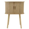 Meuble de rangement ovale 50x30cm en bois couleur naturelle | Macabane