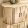 Oval storage unit, 50 x 30 cm, natural-coloured wood | Macabane