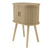 Meuble de rangement ovale 50x30cm en bois couleur naturelle | Macabane