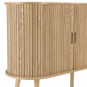 Buffet ovale 80x33cm en bois couleur naturelle | Meubles Macabane