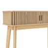 80x30cm console table in natural-coloured wood | Macabane