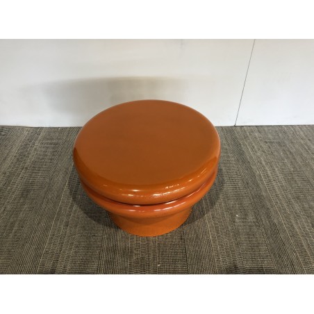 Table d'appoint couleur orange fluo - Seconde Main