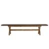 Banc 200x40cm effet béton marron pied en bois d'acacia | Macabane