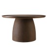 Round brown concrete coffee table, 80cm diameter | Macabane