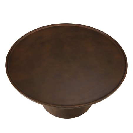Table basse ronde en béton marron D80cm | Macabane