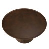 Round brown concrete coffee table, 80cm diameter | Macabane