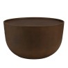 Table basse ronde en béton marron D58cm | Macabane